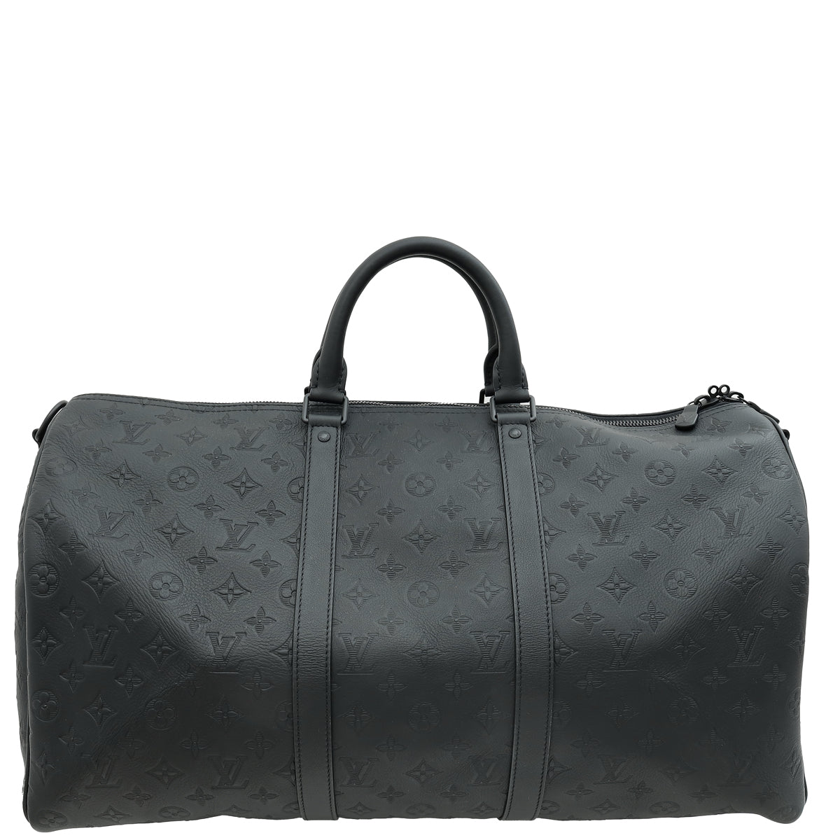 Louis Vuitton Black Monogram Shadow Keepall Bandouliere 50 Bag-Louis Vuitton-THE CLOSET