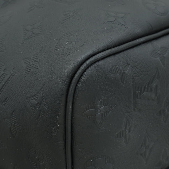 Louis Vuitton Black Monogram Shadow Keepall Bandouliere 50 Bag