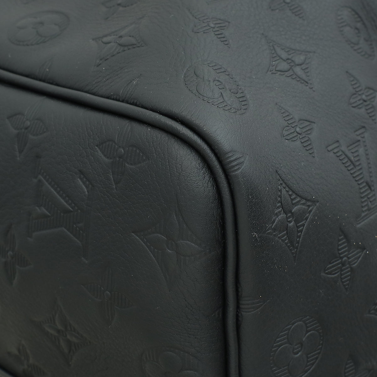 Louis Vuitton Black Monogram Shadow Keepall Bandouliere 50 Bag