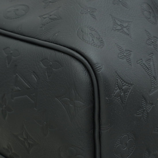 Louis Vuitton Black Monogram Shadow Keepall Bandouliere 50 Bag