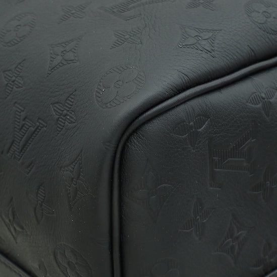 Louis Vuitton Black Monogram Shadow Keepall Bandouliere 50 Bag