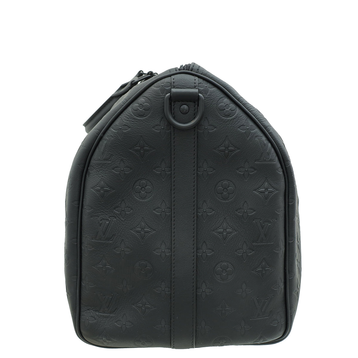 Louis Vuitton Black Monogram Shadow Keepall Bandouliere 50 Bag