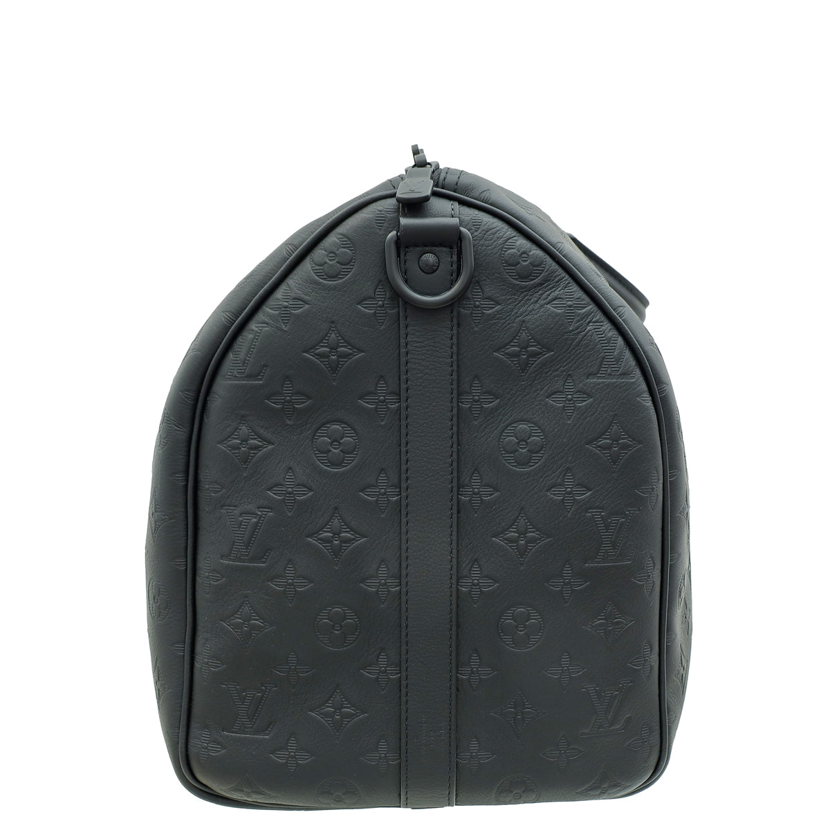 Louis Vuitton Black Monogram Shadow Keepall Bandouliere 50 Bag