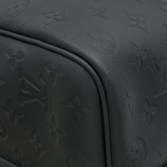 Load image into Gallery viewer, Louis Vuitton Matte Black Monogram Shadow Keepall Bandouliere 50 Bag
