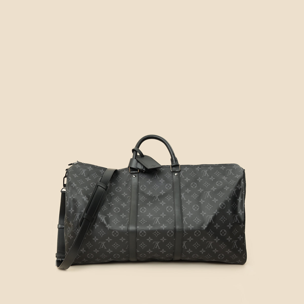 Louis Vuitton Monogram Eclipse Keepall Bandouliere 55 Bag-Louis Vuitton-THE CLOSET