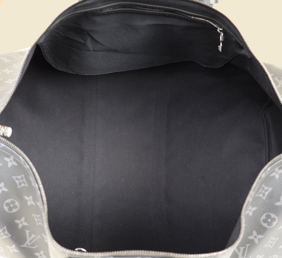 Louis Vuitton Graphite Monogram Eclipse Keepall 55 Bag-Louis Vuitton-THE CLOSET