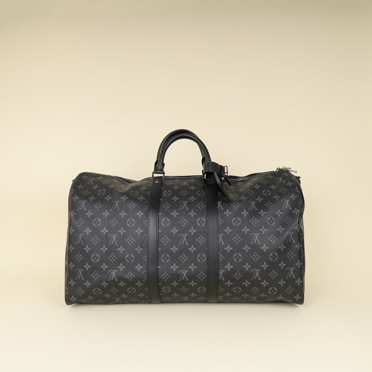 Louis Vuitton Graphite Monogram Eclipse Keepall 55 Bag-Louis Vuitton-THE CLOSET