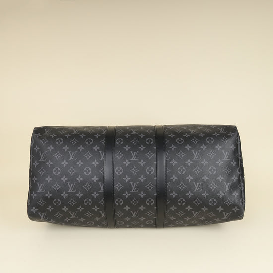 Louis Vuitton Graphite Monogram Eclipse Keepall 55 Bag-Louis Vuitton-THE CLOSET