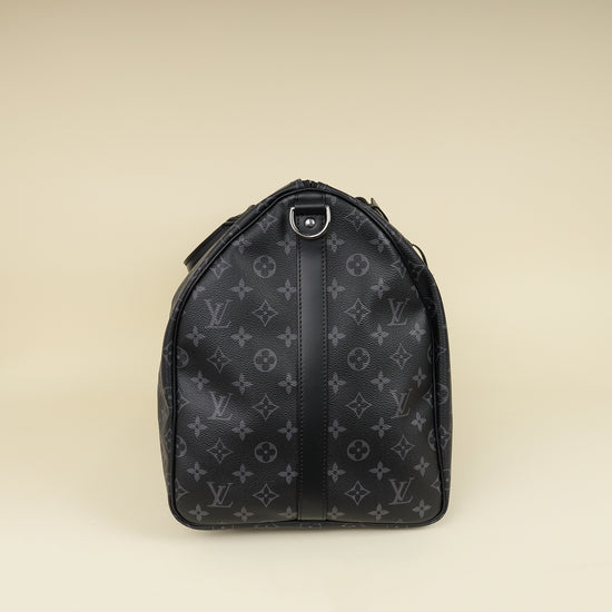 Louis Vuitton Graphite Monogram Eclipse Keepall 55 Bag-Louis Vuitton-THE CLOSET