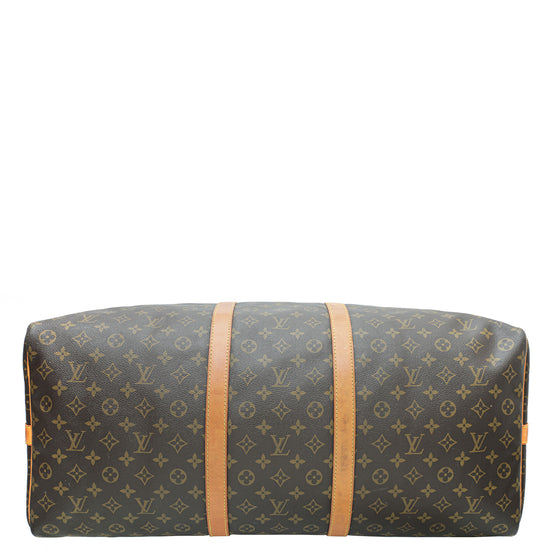 Louis Vuitton Brown Monogram Keepall Bandouliere 60 Bag