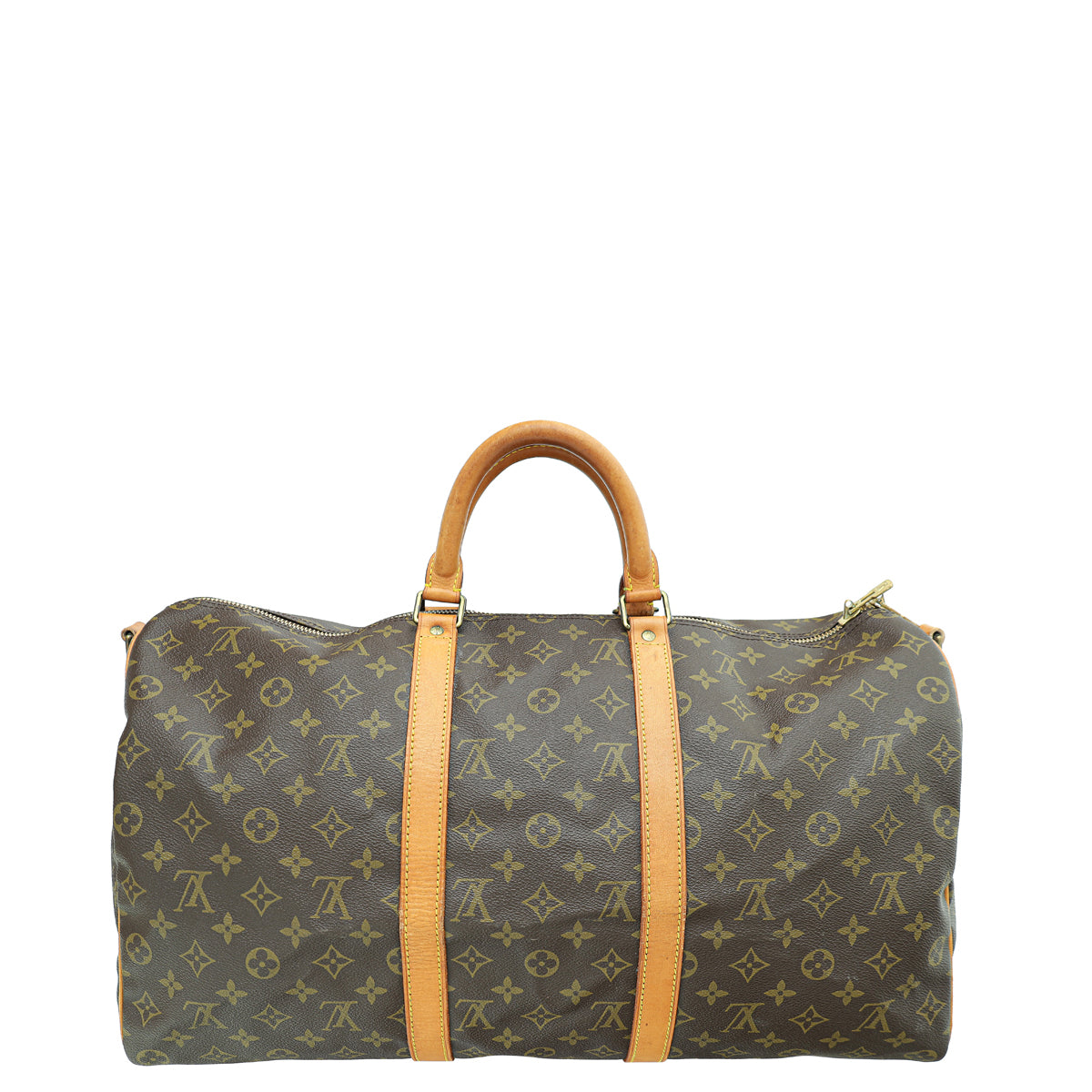 Louis Vuitton Brown Monogram Keepall Bandouliere 50 Bag