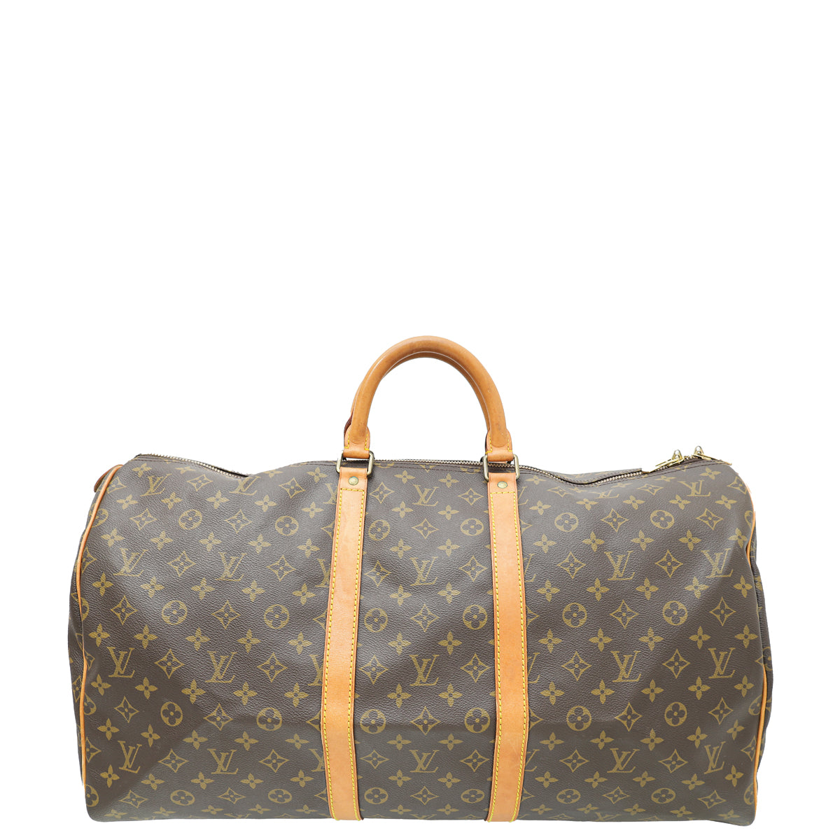 Louis Vuitton Brown Monogram Keepall 55 Bag-Louis Vuitton-THE CLOSET