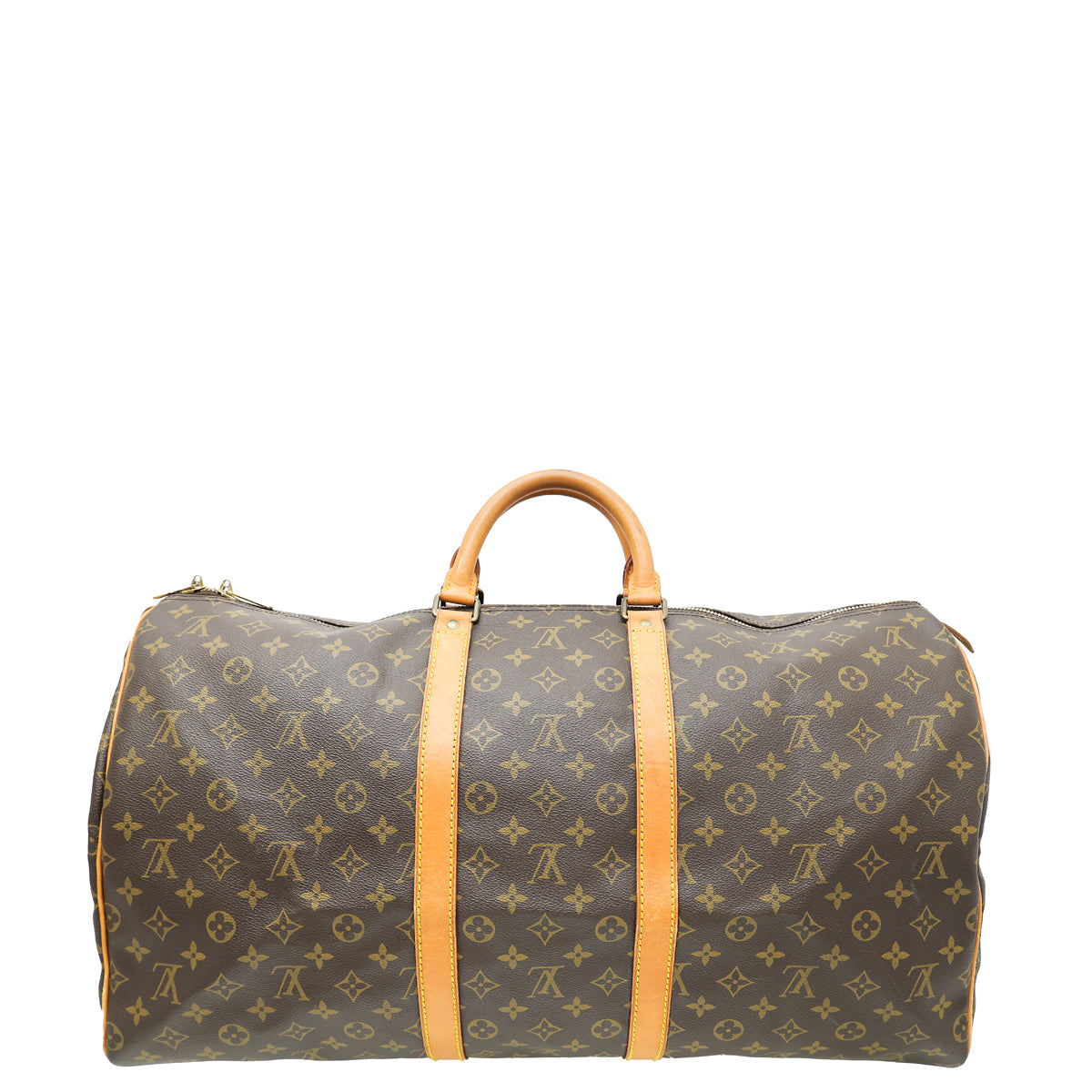 Louis Vuitton Brown Monogram Keepall 55 Bag