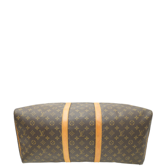 Louis Vuitton Brown Monogram Keepall 55 Bag