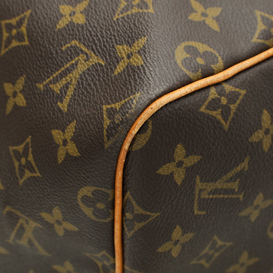 Louis Vuitton Brown Monogram Keepall 55 Bag