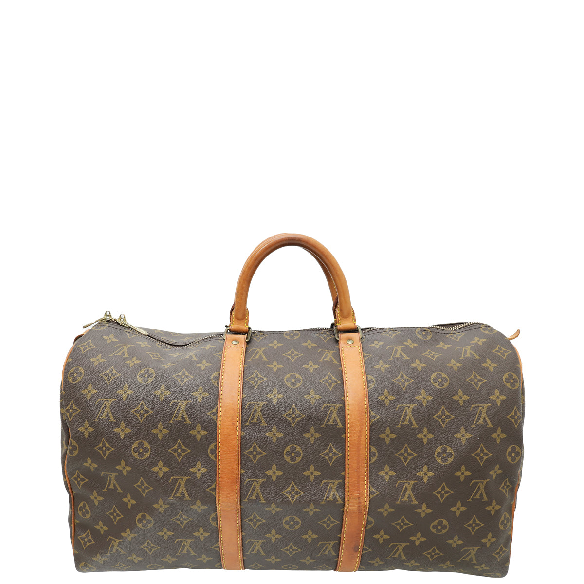 Louis Vuitton Brown Monogram Keepall 50 Bag-Louis Vuitton-THE CLOSET