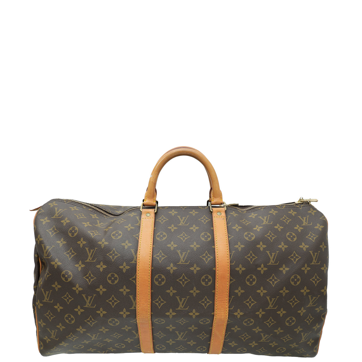 Louis Vuitton Brown Monogram Keepall 55 Bag-Louis Vuitton-THE CLOSET
