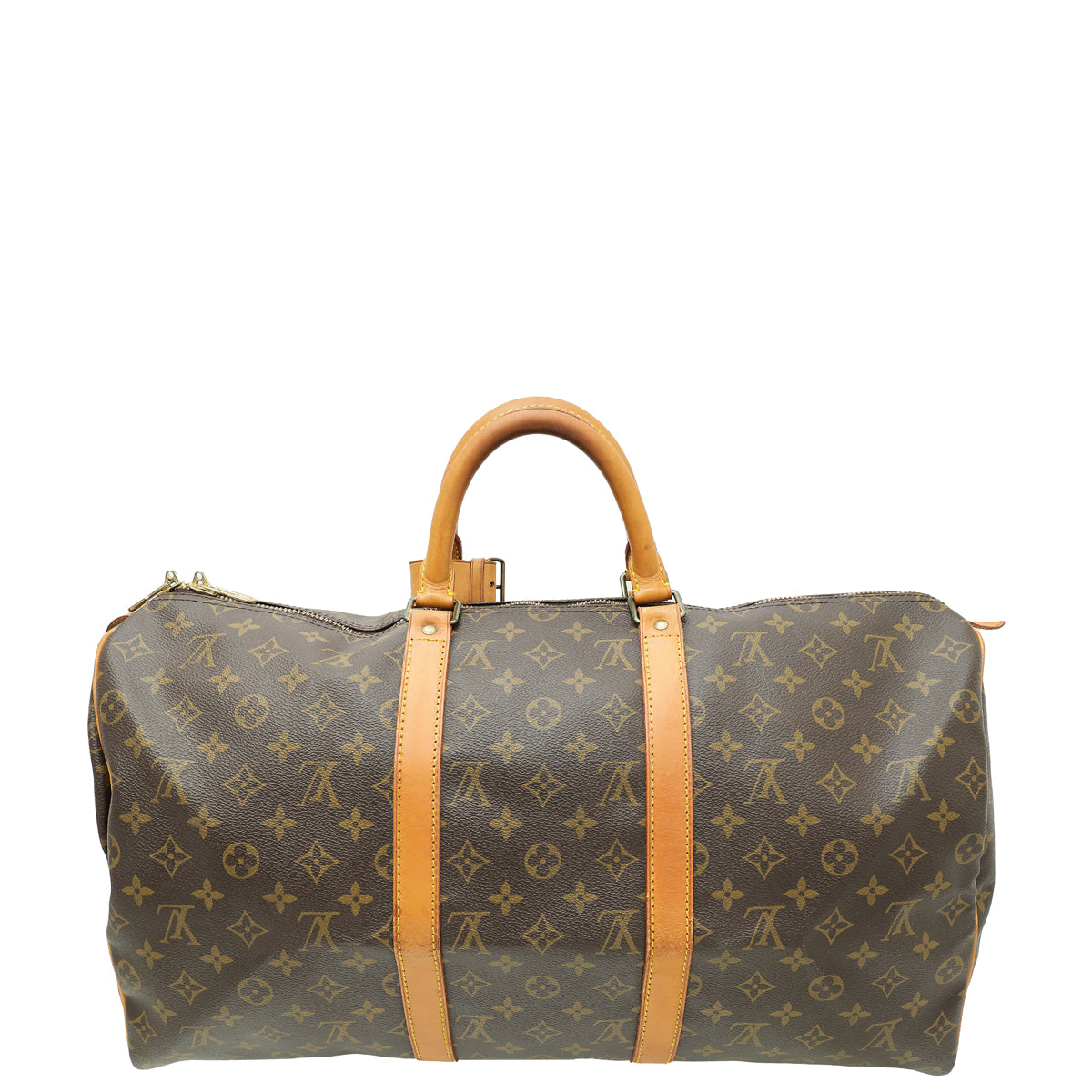 Louis Vuitton Brown Monogram Keepall 50 Bag