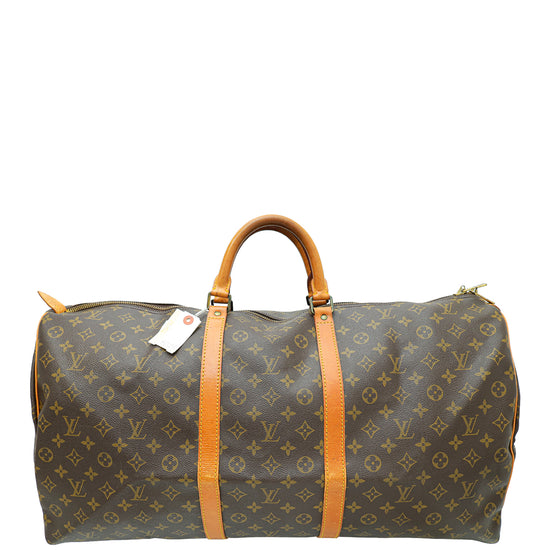 Louis Vuitton Brown Monogram Keepall 60 Bag