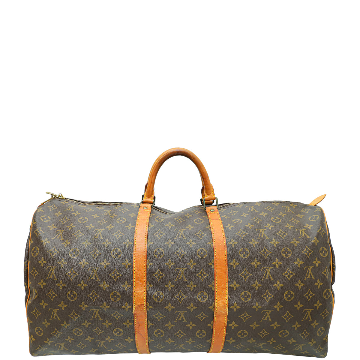 Louis Vuitton Brown Monogram Keepall 60 Bag-Louis Vuitton-THE CLOSET