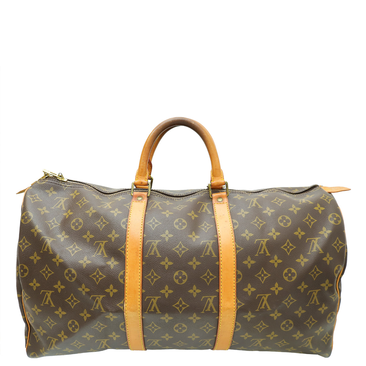 Louis Vuitton Brown Monogram Keepall 50 Bag-Louis Vuitton-THE CLOSET