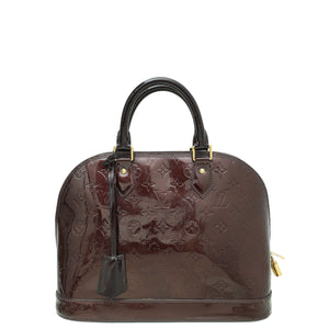 Louis Vuitton Amarante Monogram Vernis Alma PM Bag
