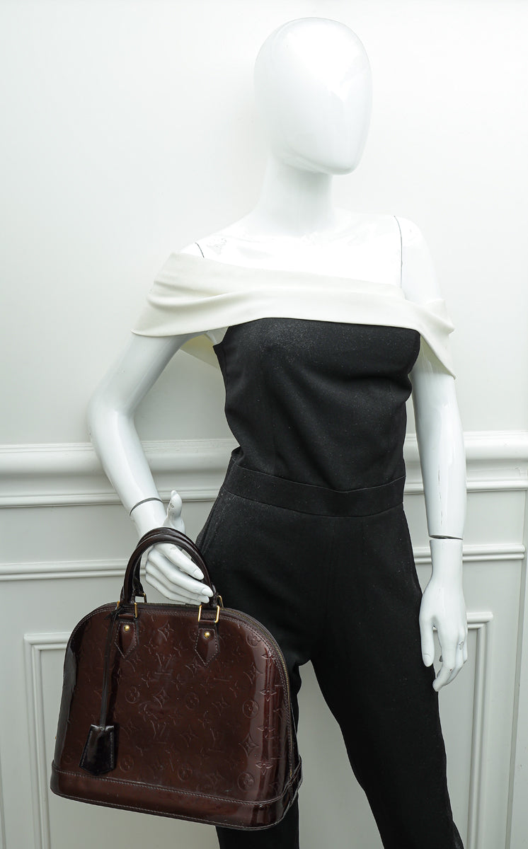 Louis Vuitton Venice Amarante Monogram Vernis Leather Shoulder
