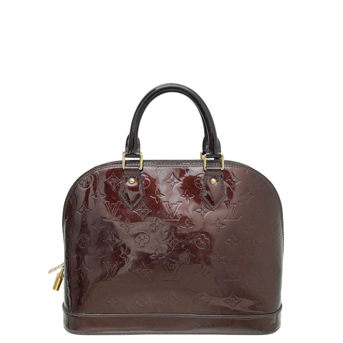 Louis Vuitton Amarante Monogram Vernis Alma PM Bag-Louis Vuitton-THE CLOSET