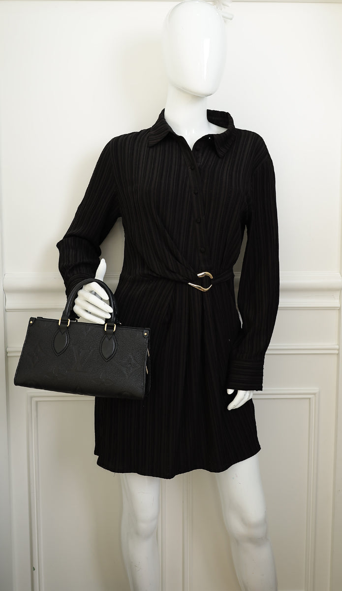 Louis Vuitton Black OnTheGo East West Bag