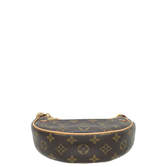 Louis Vuitton Croissant Monogram PM Brown in Coated Canvas with