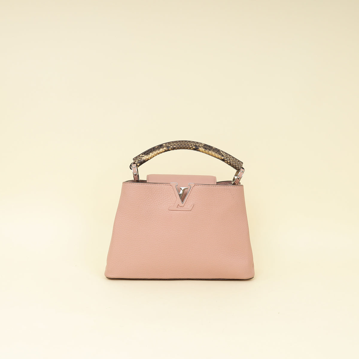 Louis Vuitton Magnolia Capucines w/Python Handle BB Bag-Louis Vuitton-THE CLOSET