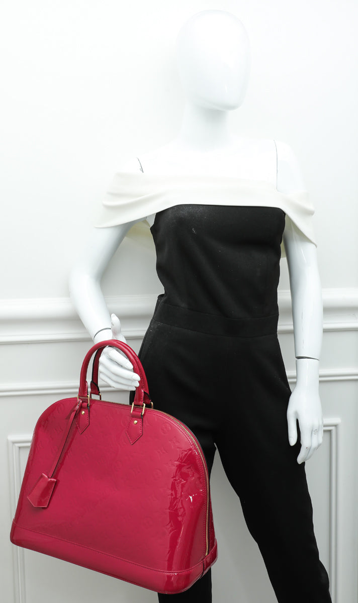 Louis Vuitton Indian Rose Monogram Vernis Alma GM Bag – The Closet