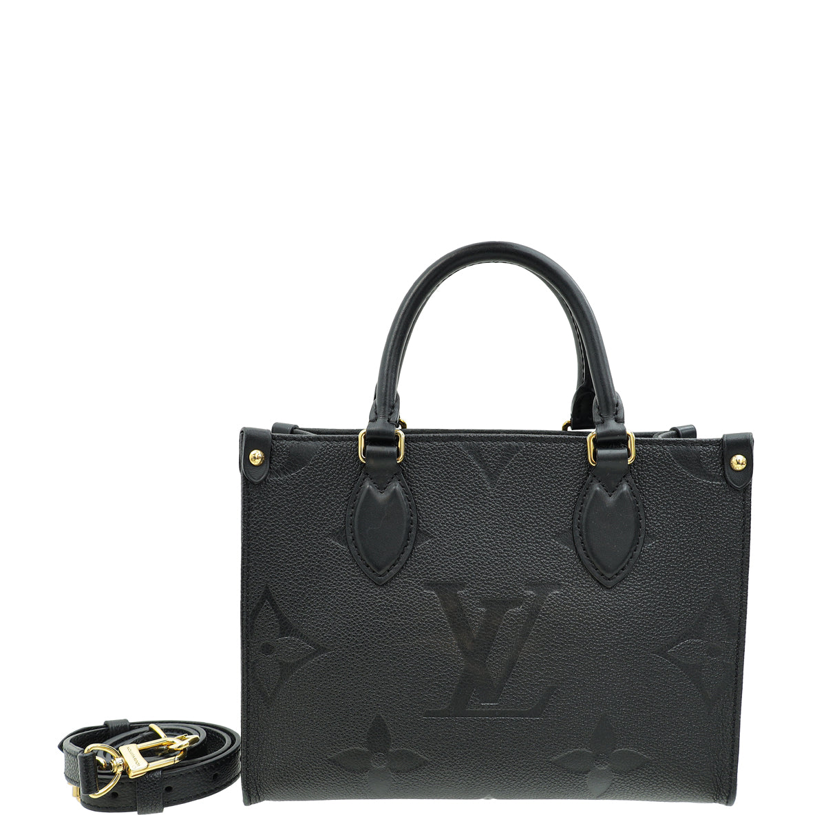 Louis Vuitton Black Monogram Empreinte Onthego PM Tote Bag-Louis Vuitton-THE CLOSET