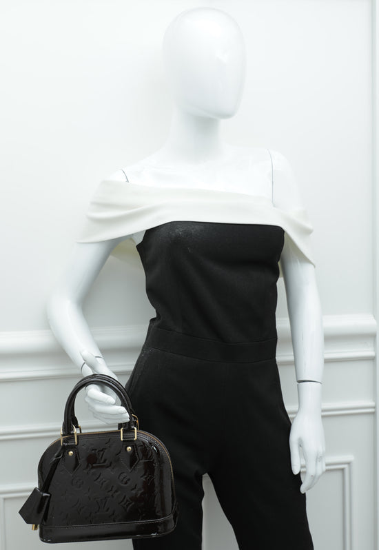 Louis Vuitton Amarante Monogram Vernis Alma BB Bag – The Closet