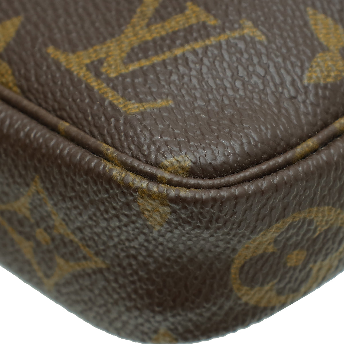 Louis Vuitton Brown Monogram Pochette Accessories Bag