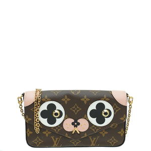 حقيبة Louis Vuitton Monogram Valentine Dog Pochette Felicie Ltd. Ed 