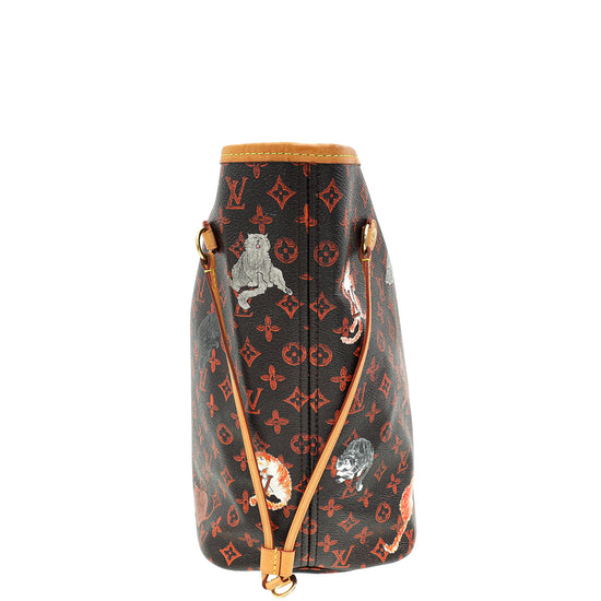 Louis Vuitton Multicolor x Grace Coddington Catogram Neverfull MM Bag