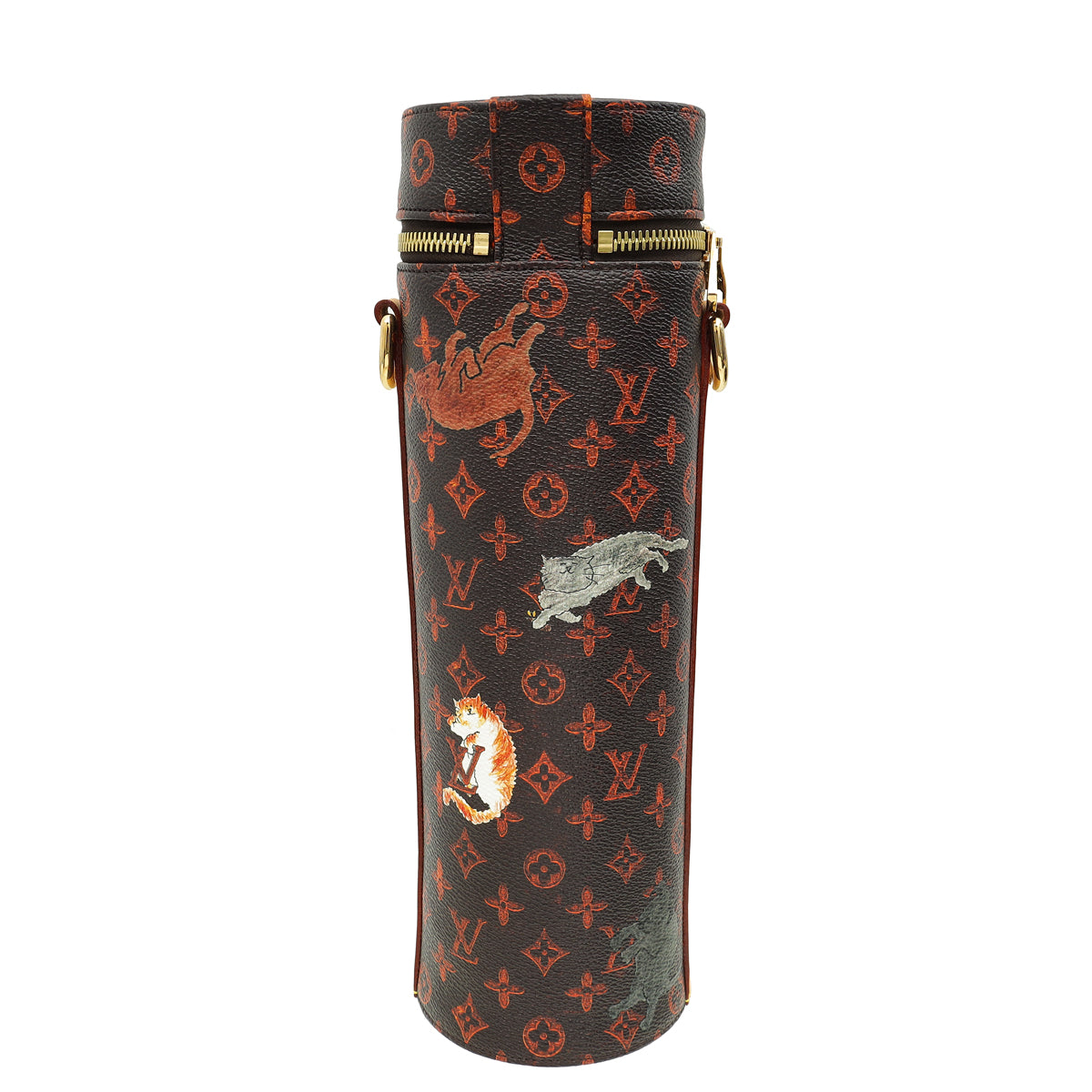 Louis Vuitton Multicolor x Grace Coddington Catogram Flask Holder-Louis Vuitton-THE CLOSET