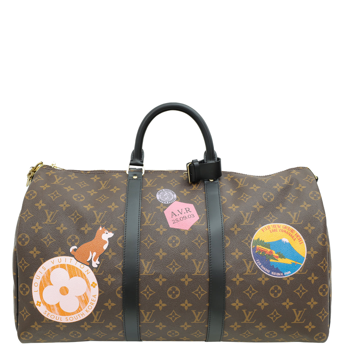 Louis Vuitton Bicolor Monogram "My LV World Tour" Keepall Bandouliere 50 Bag-Louis Vuitton-THE CLOSET