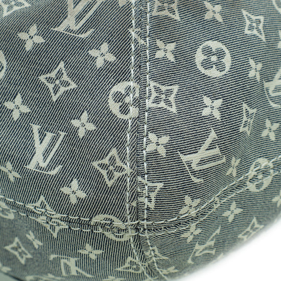 Louis Vuitton Gray Monogram Mini Lin Idylle Romance Blue Grey Dark