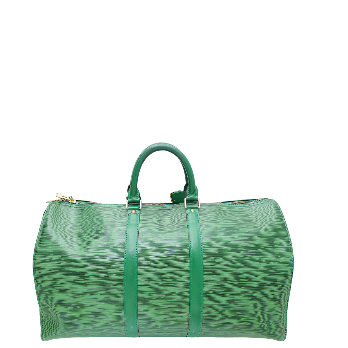 Louis Vuitton Borneo Green Keepall 45 Bag w/ A.P Initials-Louis Vuitton-THE CLOSET