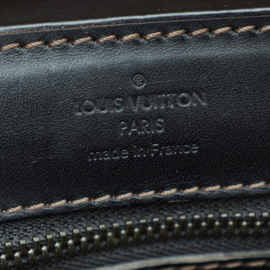 Louis Vuitton Dark Brown Utah Leather Shawnee Pochette Bag Louis