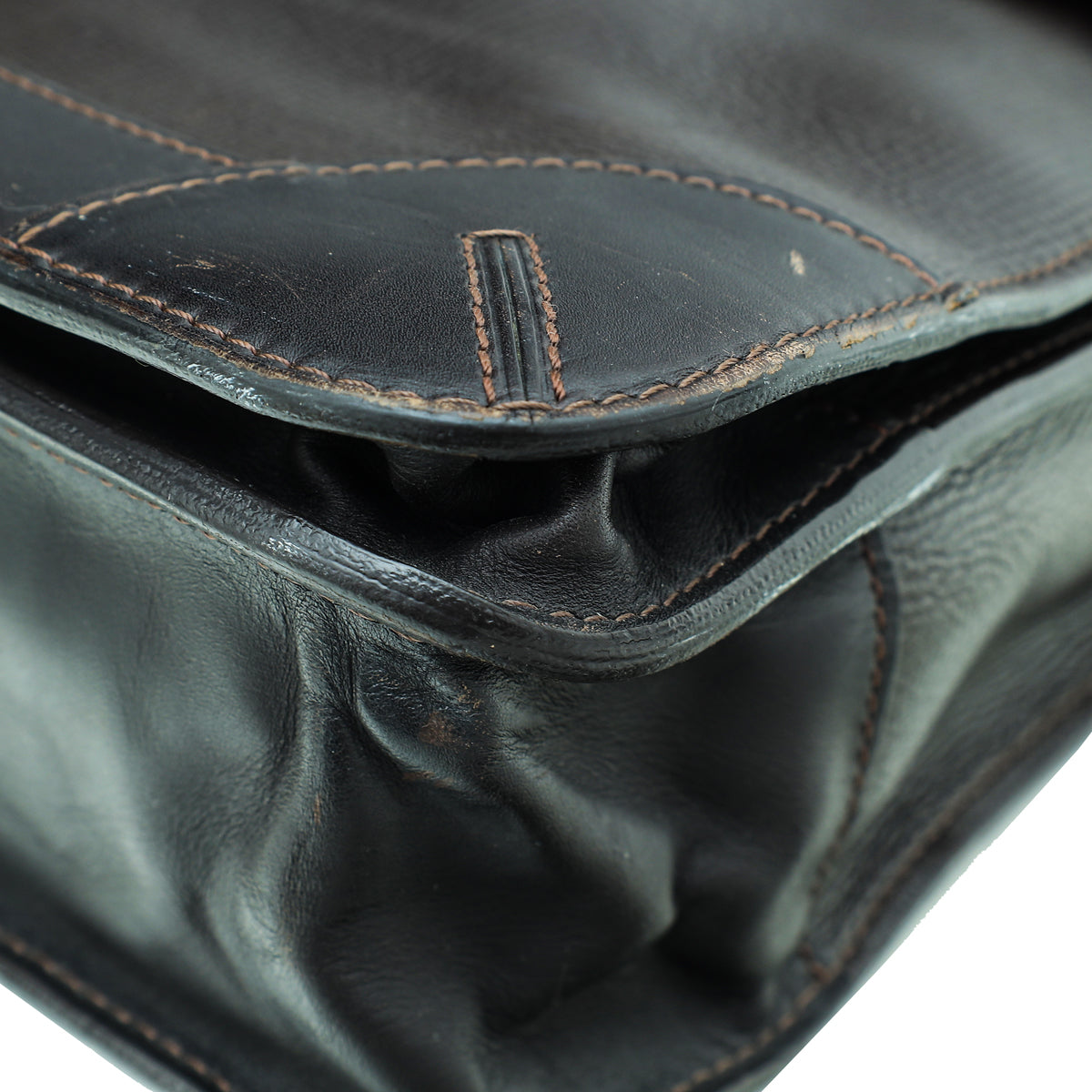 Louis Vuitton Dark Brown Utah Apache Briefcase Bag