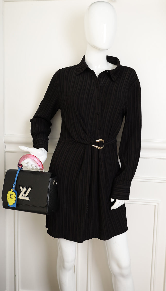 Louis Vuitton Black Twist Plexiglass Top Handle MM Bag