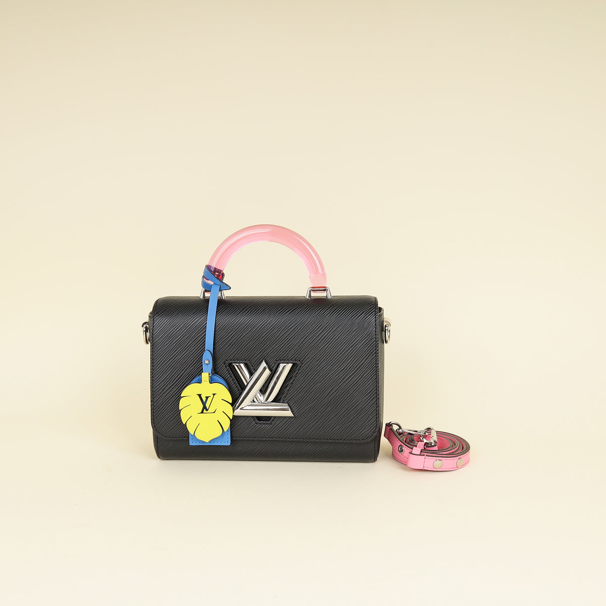 Louis Vuitton Black Twist Plexiglass Top Handle MM Bag