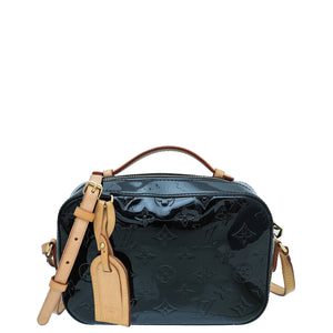 Louis Vuitton Black Monogram Vernis Santa Monica Camera Bag