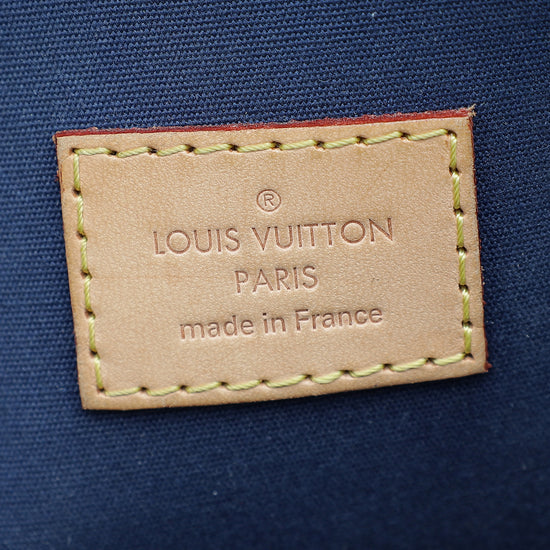 Louis Vuitton Grand Blue Monogram Vernis Alma PM Bag W/ Strap – The Closet