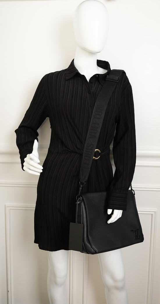 Louis Vuitton Black Aerogram Messenger Bag-Louis Vuitton-THE CLOSET