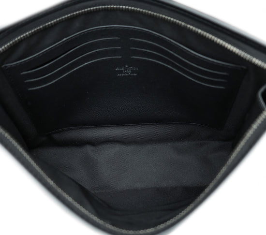 Pochette Voyage MM Monogram Eclipse in Grey - Small Leather Goods