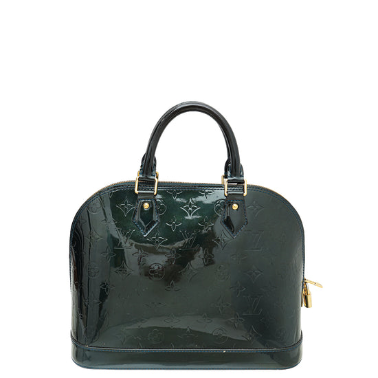 Louis Vuitton Green Patent Leather Alma PM Bag